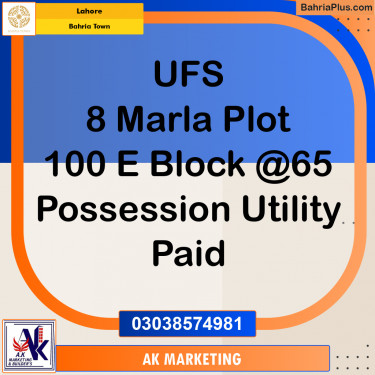 Residential Plot for Sale in Bahria Town, Lahore - (BP-158465)