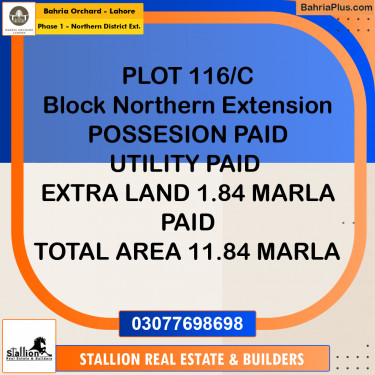 Residential Plot for Sale in Phase 1 - Northern District Ext. -  Bahria Orchard, Lahore - (BP-158577)