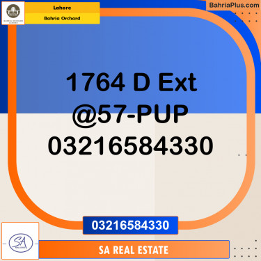 Residential Plot for Sale in Bahria Orchard, Lahore - (BP-158616)