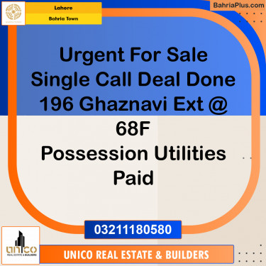 Residential Plot for Sale in Sector F - Ghaznavi Ext. Block -  Bahria Town, Lahore - (BP-158705)
