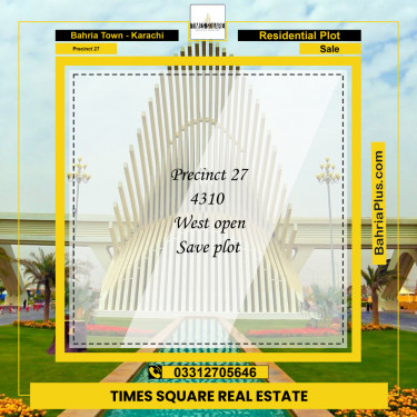 Residential Plot for Sale in Precinct 27 -  Bahria Town, Karachi - (BP-158793)