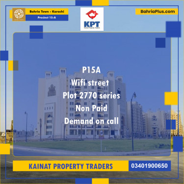 125 Sq. Yards Residential Plot for Sale in Precinct 15-A -  Bahria Town, Karachi - (BP-158874)