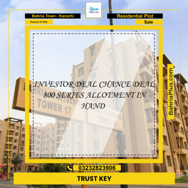 Residential Plot for Sale in Precinct 31 Plot -  Bahria Town, Karachi - (BP-158884)
