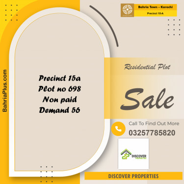 125 Sq. Yards Residential Plot for Sale in Precinct 15-A -  Bahria Town, Karachi - (BP-159049)