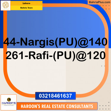 Residential Plot for Sale in Sector C - Nargis/Hussain Block -  Bahria Town, Lahore - (BP-159056)