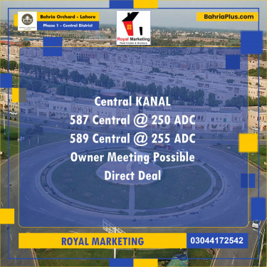 Residential Plot for Sale in Phase 1 - Central District -  Bahria Orchard, Lahore - (BP-159063)