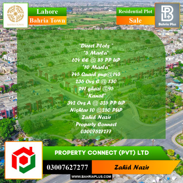 Residential Plot for Sale in Sector D - EE Block -  Bahria Town, Lahore - (BP-159223)