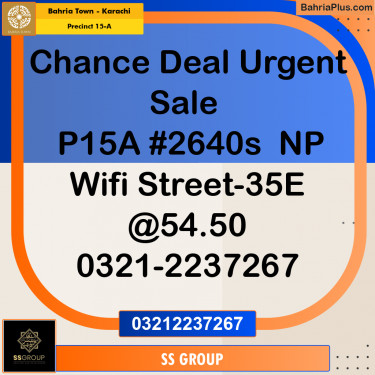 125 Sq. Yards Residential Plot for Sale in Precinct 15-A -  Bahria Town, Karachi - (BP-159343)