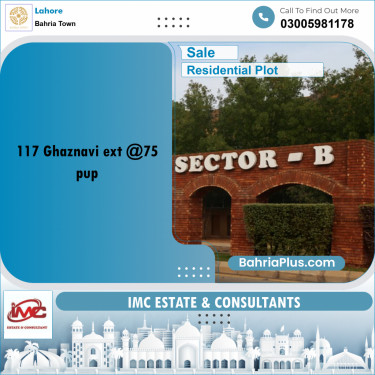 Residential Plot for Sale in Sector F - Ghaznavi Ext. Block -  Bahria Town, Lahore - (BP-159411)