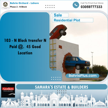 Residential Plot for Sale in Phase 2 - N Block -  Bahria Orchard, Lahore - (BP-159631)