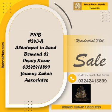 125 Sq. Yards Residential Plot for Sale in Precinct 10-B -  Bahria Town, Karachi - (BP-159730)