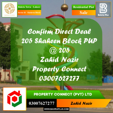 Residential Plot for Sale in Sector B - Shaheen Block -  Bahria Town, Lahore - (BP-159807)