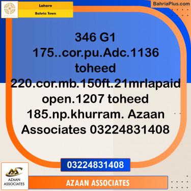 Residential Plot for Sale in Golf Phase 1 -  Bahria Town, Lahore - (BP-159811)