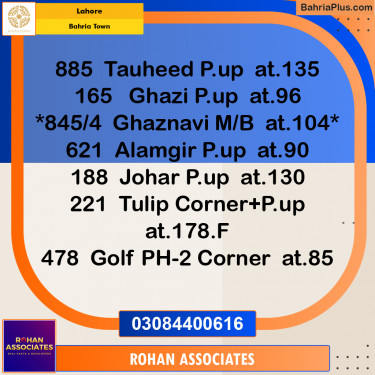 Residential Plot for Sale in Sector E - Johar Block -  Bahria Town, Lahore - (BP-160149)