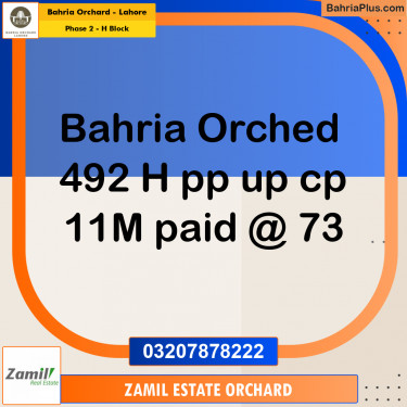 Residential Plot for Sale in Phase 2 - H Block -  Bahria Orchard, Lahore - (BP-160164)