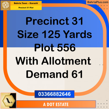Residential Plot for Sale in Precinct 31 Plot -  Bahria Town, Karachi - (BP-160247)
