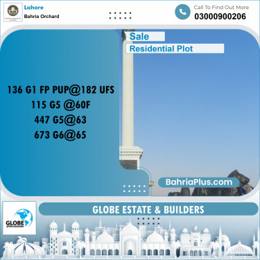 Residential Plot for Sale in Phase 4 - G1 Block -  Bahria Orchard, Lahore - (BP-160349)