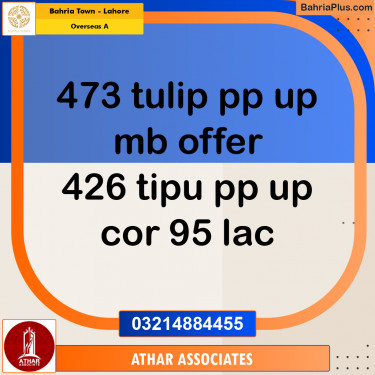 Residential Plot for Sale in Overseas A -  Bahria Town, Lahore - (BP-160574)