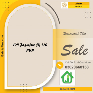 Residential Plot for Sale in Sector C - Jasmine Block -  Bahria Town, Lahore - (BP-160829)