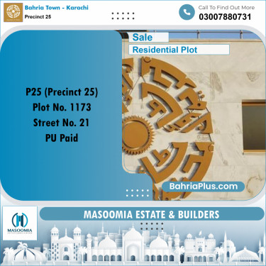 125 Sq. Yards Residential Plot for Sale in Precinct 25 -  Bahria Town, Karachi - (BP-160830)