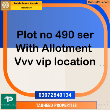 250 Sq. Yards Residential Plot for Sale in Precinct 30 -  Bahria Town, Karachi - (BP-160833)