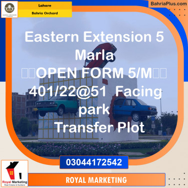 Residential Plot for Sale in Bahria Orchard, Lahore - (BP-160965)