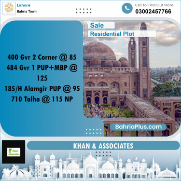 Residential Plot for Sale in Golf Phase 2 -  Bahria Town, Lahore - (BP-161042)