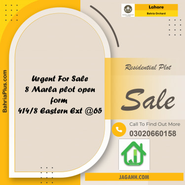 Residential Plot for Sale in Bahria Orchard, Lahore - (BP-161300)