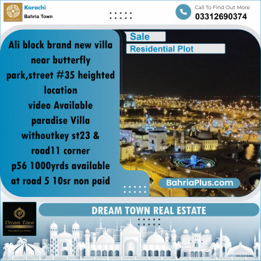 125 Sq. Yards Residential Plot for Sale in Precinct 12 - Ali Block -  Bahria Town, Karachi - (BP-161773)