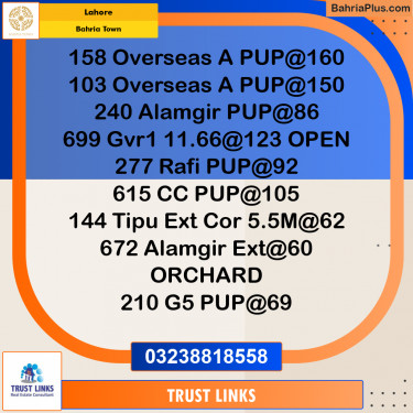 Residential Plot for Sale in Overseas A -  Bahria Town, Lahore - (BP-161840)
