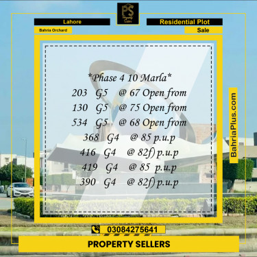 Residential Plot for Sale in Phase 4 - G5 Block -  Bahria Orchard, Lahore - (BP-162014)