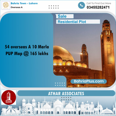 Residential Plot for Sale in Overseas A -  Bahria Town, Lahore - (BP-162055)