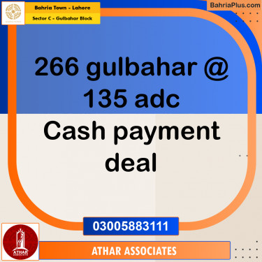 Residential Plot for Sale in Sector C - Gulbahar Block -  Bahria Town, Lahore - (BP-162334)