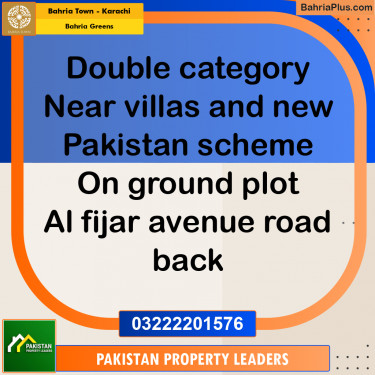 75 Sq. Yards Residential Plot for Sale in Bahria Greens -  Bahria Town, Karachi - (BP-162389)