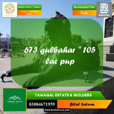 Residential Plot for Sale in Sector C - Gulbahar Block -  Bahria Town, Lahore - (BP-162503)