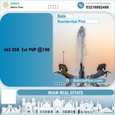 Residential Plot for Sale in Overseas B -  Bahria Town, Lahore - (BP-162628)