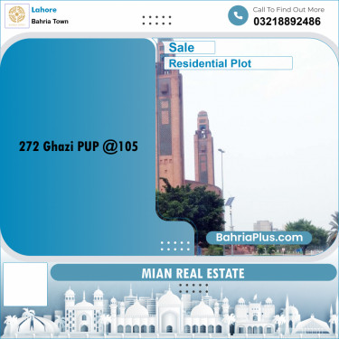 Residential Plot for Sale in Sector F - Ghazi Block -  Bahria Town, Lahore - (BP-162631)