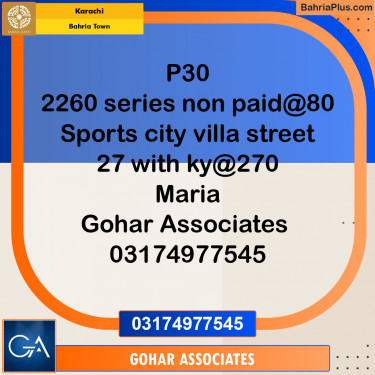 250 Sq. Yards Residential Plot for Sale in Precinct 30 -  Bahria Town, Karachi - (BP-162671)