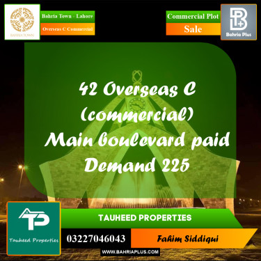 Commercial Plot for Sale in Overseas C Commercial -  Bahria Town, Lahore - (BP-162685)