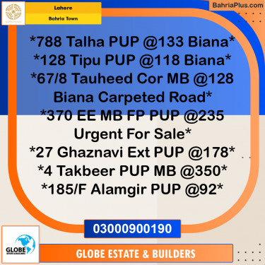 Residential Plot for Sale in Sector F - Talha Block -  Bahria Town, Lahore - (BP-162741)