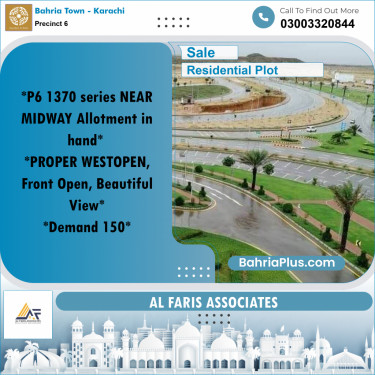 250 Sq. Yards Residential Plot for Sale in Precinct 6 -  Bahria Town, Karachi - (BP-162795)