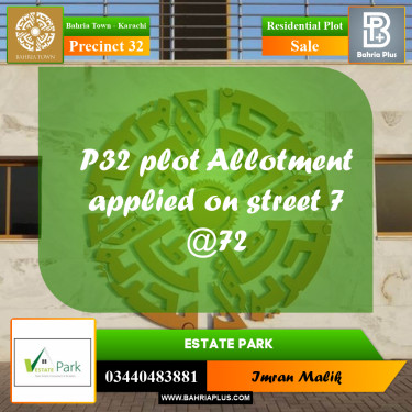 250 Sq. Yards Residential Plot for Sale in Precinct 32 -  Bahria Town, Karachi - (BP-162844)