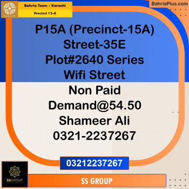 125 Sq. Yards Residential Plot for Sale in Precinct 15-A -  Bahria Town, Karachi - (BP-162893)