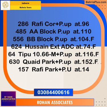 Residential Plot for Sale in Sector E - Rafi Block -  Bahria Town, Lahore - (BP-162967)