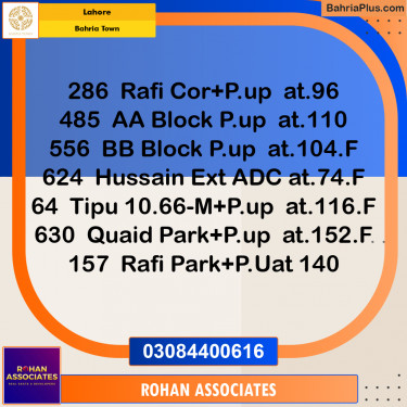 Residential Plot for Sale in Sector E - Rafi Block -  Bahria Town, Lahore - (BP-162975)
