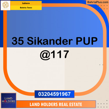 Residential Plot for Sale in Sector F - Sikander Block -  Bahria Town, Lahore - (BP-163021)
