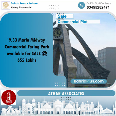 Commercial Plot for Sale in Midway Commercial -  Bahria Town, Lahore - (BP-163077)