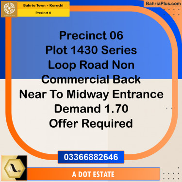 250 Sq. Yards Residential Plot for Sale in Precinct 6 -  Bahria Town, Karachi - (BP-163290)
