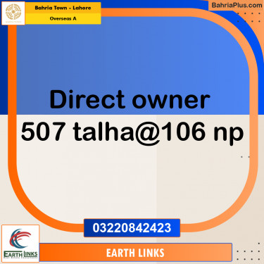 Residential Plot for Sale in Overseas A -  Bahria Town, Lahore - (BP-163326)
