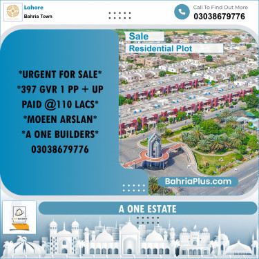 Residential Plot for Sale in Golf Phase 1 -  Bahria Town, Lahore - (BP-163512)